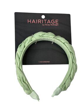 Hairitage Headband Green Braided Pastel Hair Band Women Accessory